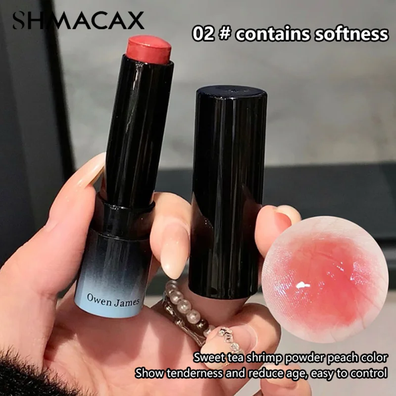 Mirror Water Light Solid Lip Gloss Mirror Peach Lipstick Moisturizing Nude Pink Lip Tint Jelly Lipstick Makeup Cosmetics Beauty