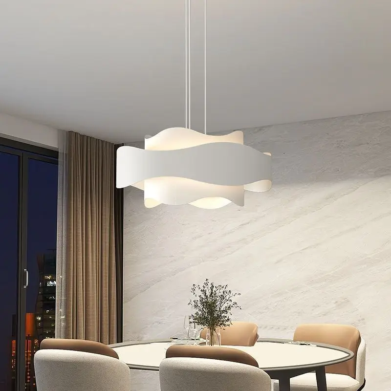 

Nordic Modern Simple Cream Style Living Room Bedroom Diningroom Pendant Lamp Home Decor Restaurant LED Lighting Fixtures