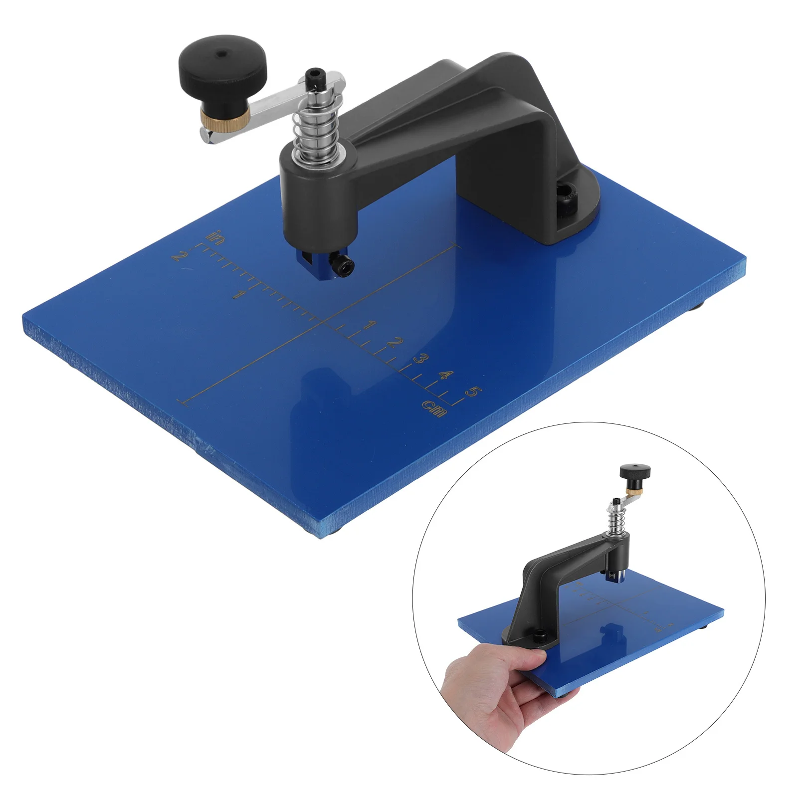 Precision Glass Circle Cutter Tool 0.39-3.93 Inch Dual Scale Adjustable Circular Cutting Device for Stained Glass Mirror Lens