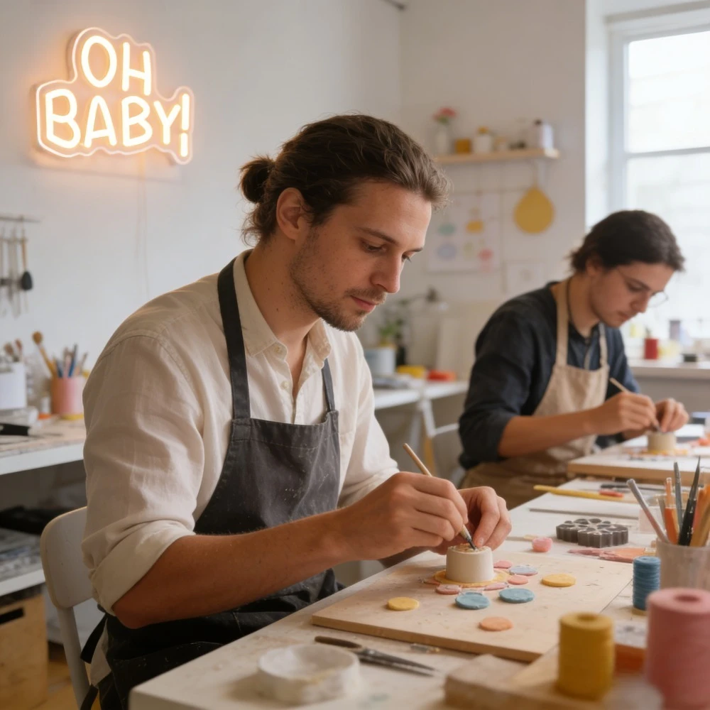 OH BABY Neon Sign for Wall Dec - Baby Nursery Wall Lights recension och pris