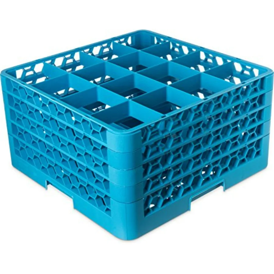 

Подставка для стеклянной посуды Opticlean, 16 отделений, с 4 удлинителями, для кухонь и ресторанов, пластик, 19,875 x 19,875 x 10,5 дюймов, Carlis