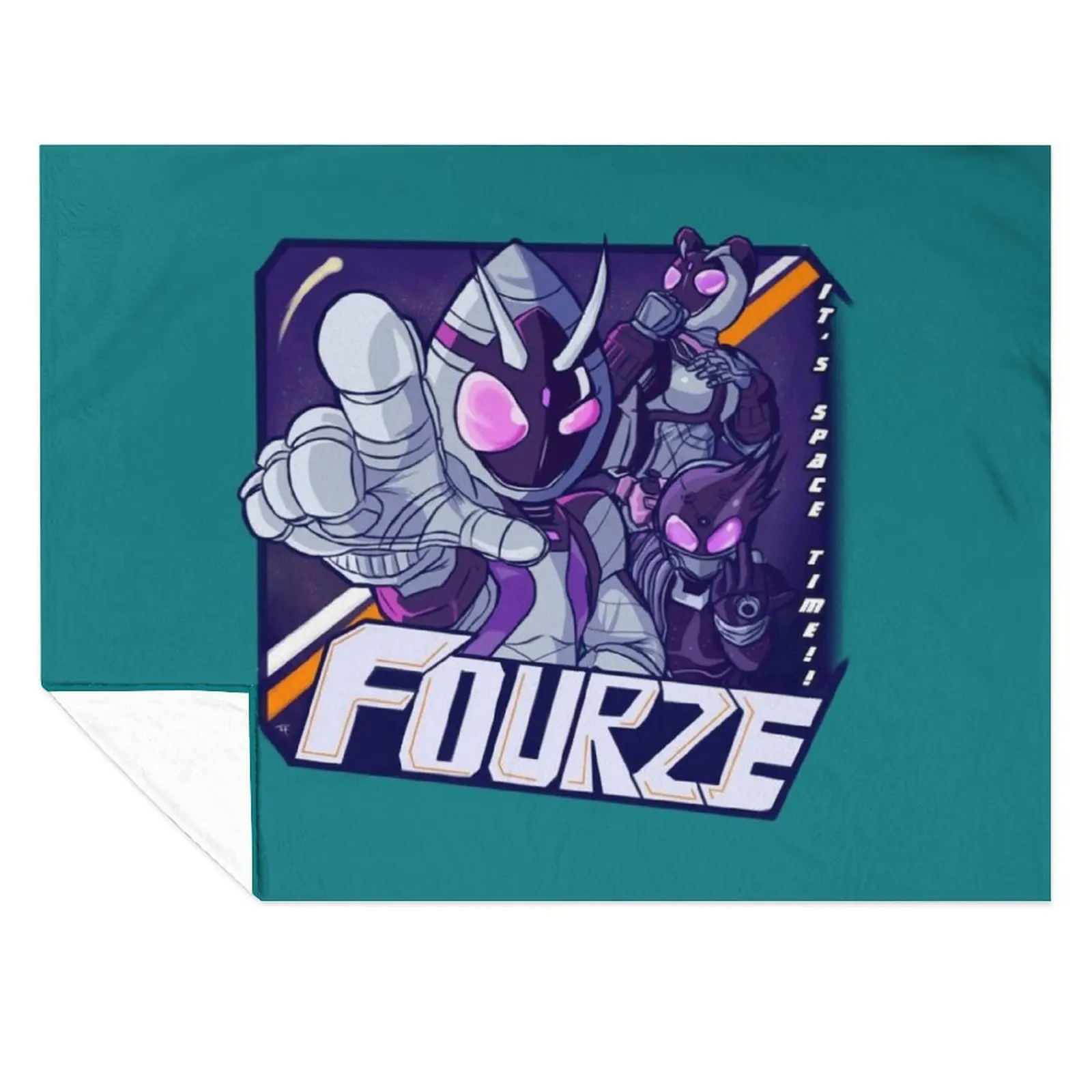 Grab onto Space ! ! [ Kamen Rider Fourze ] Throw Blanket Tourist Sleeping Bag Personalized Gift Cute Blankets