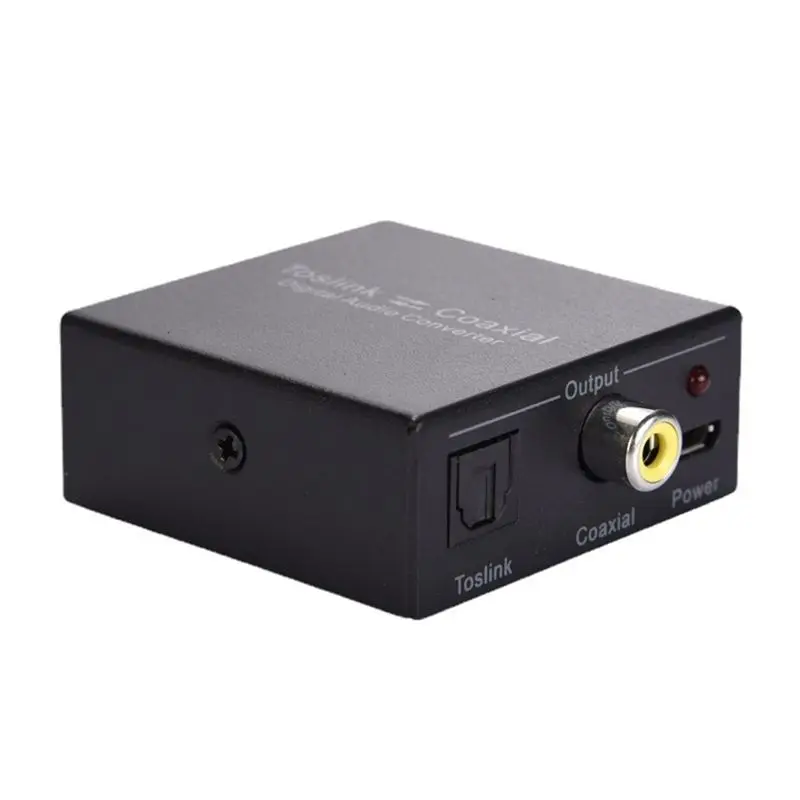 M52K-Spdif Toslink To Coaxial Audio Converter Digital 2-Way Audio Converter For Fiber Optic And Audio Coaxial Conversion
