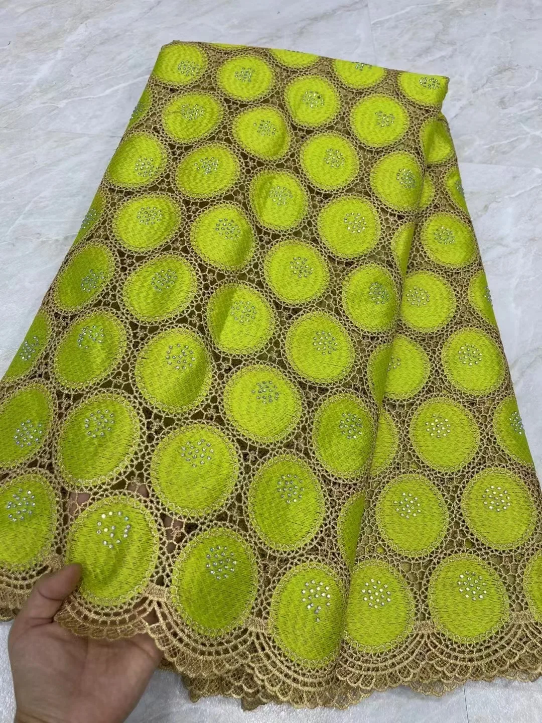 Unique Guipure Multicolor African Water Soluble Sequins Net Lace Fabric High Quality Nigerian Cord Embroidered Fabric For Party