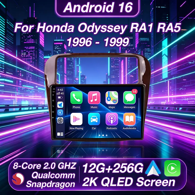 Radio para Auto Android 16 para Honda Odyssey RA1 RA5 1996-1999, Reproductor Multimedia GPS, Unidad Principal Navi, Estéreo QLED, Cámara 360, DSP, Video