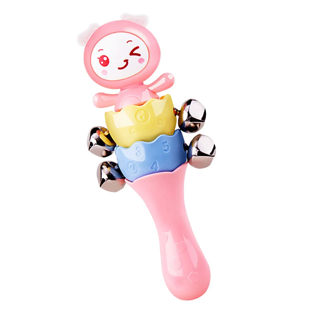 خشخيشة يدوية للطفل بجودة ممتازة، قوية وآمنة وعملية وتعزز التنسيق وتلهم الاهتمام أداة تفاعل الصوت الحلوة #3