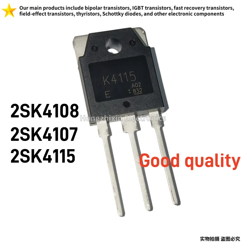 10PCS Good quality 2SK4108 2SK4107 2SK4115 TO-3P K4108 K4107 K4115 500V/900V N-Channel Power MOSFET