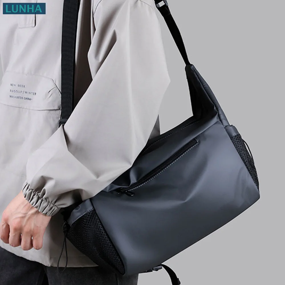 Men's Water Resistant Sling Bag Crossbody Shoulder Bags Lightweight Large Capacity Multi Compartment for Commute Travel Outdoor