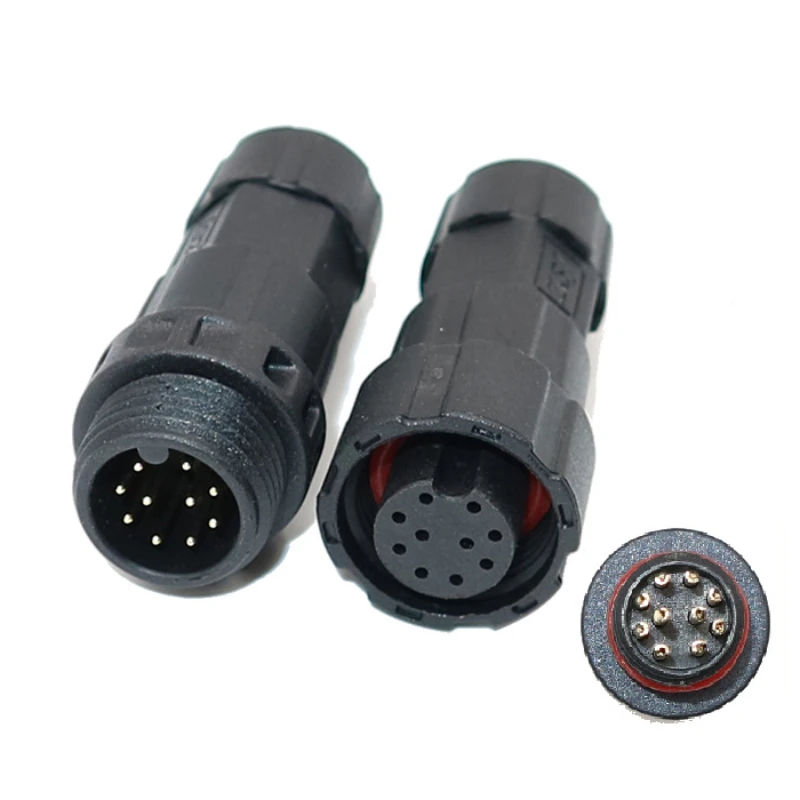 M16 waterproof connector 2-core/3-pin/4-hole/5p/6/7/8/9/10/11/12 male and female mating connectors