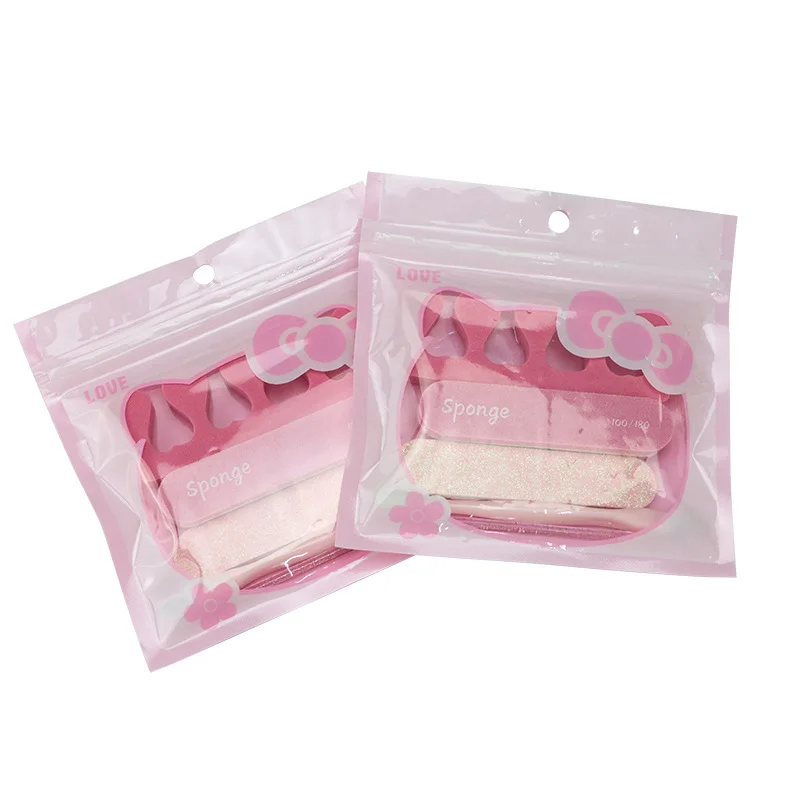 Professional Manicure Set, Nail Care Kit with Callus Rasp, Nail File, Cuticle Pusher, Finger Separator for Home & Salon Use