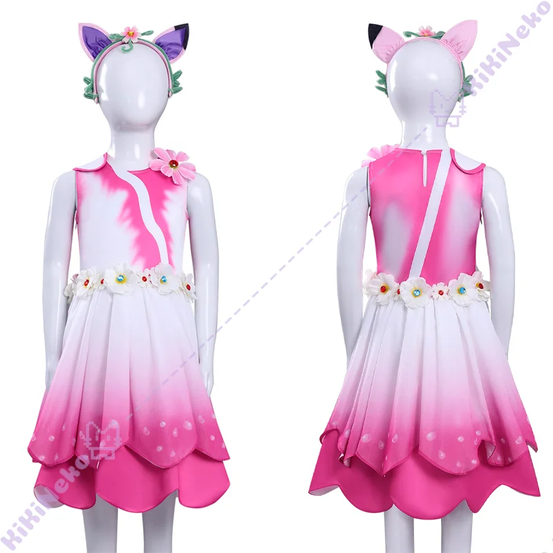 

Cartoon Gabby Cosplay Costume Gabs Elf Outfit 110-150 Size Dollhouse For Hallowmas Party Carnival Adult Women Gabby Role Play