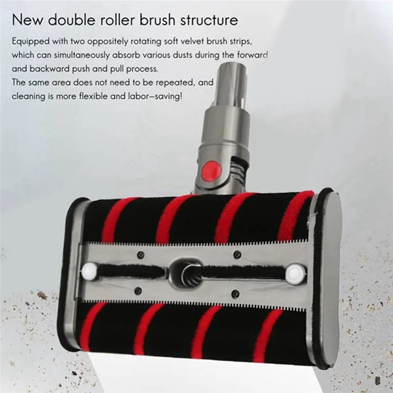 

ABVI-Replacement Electric Floor Brush Head Hepa Filter For Dyson SV21 Micro Vacuum Attachment Soft Roller Cleaner Head