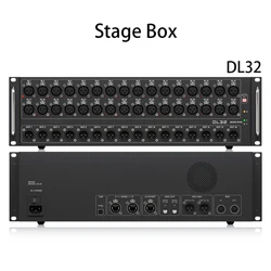 DL32 32 Input, 16 Output Stage Box with 32 Midas Microphone Preamplifiers, ULTRANET And ADAT Interfaces M32 Live digital mixer