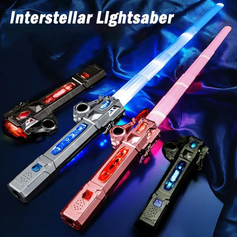 USB 충전식 접이식 광선검, 손가락 회전 레이저 검, 플래시 발광 소리, 코스프레 FX 듀얼 배틀 장난감 (어린이/성인용)