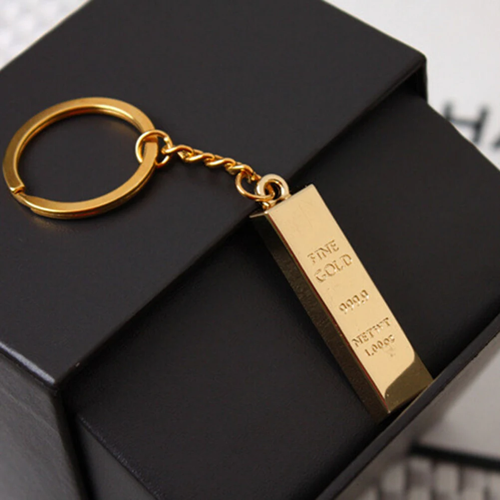 Gold Auto Key Chain Golden Keychains Women Handbag Charms Pendant Metal Key Finder Luxury Man Car Key Rings Accessory