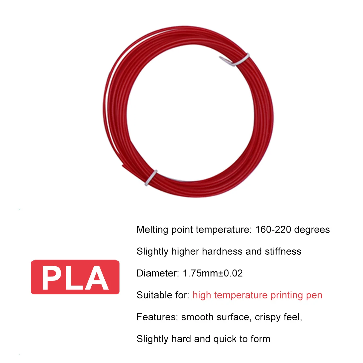 خيوط طابعة ثلاثية الأبعاد قطر 1.75 مللي متر عشوائي 18 لونًا قابلة للتحلل عالميًا مفصلة وطباعة ثلاثية الأبعاد #3