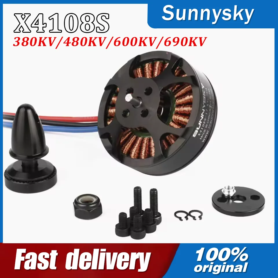 Sunnysky X4108S 380KV/480KV/600KV/690KV Brushless Motor 4-6S Outrunner For RC FPV Aircraft Multi-axis Drone Quadcopter