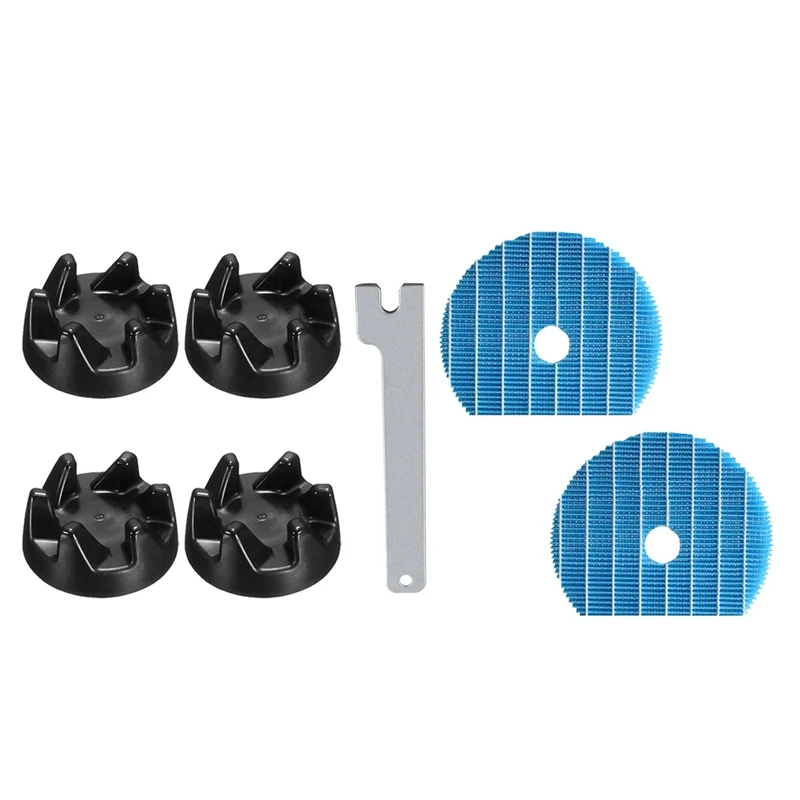 

5Pcs Blender Coupler And Spanner Kit Replacement Parts With 2Pcs Replacement For Sharp FZ-G60MFE Humidifier Filter