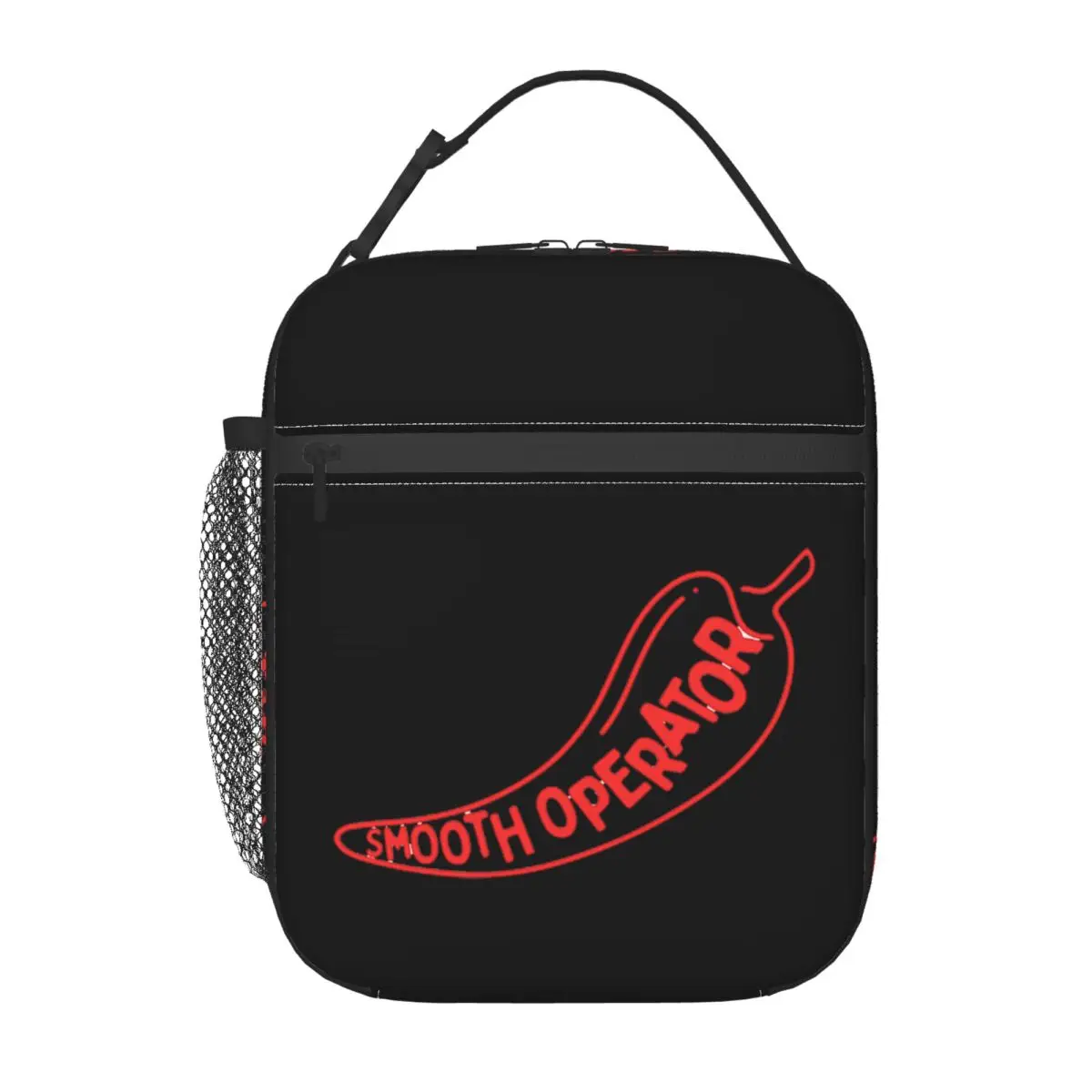 Smooth Operator - Red Logo Insulated Lunch Bag for Women Children Portable Food Boxes Thermal Lunch Box Tote