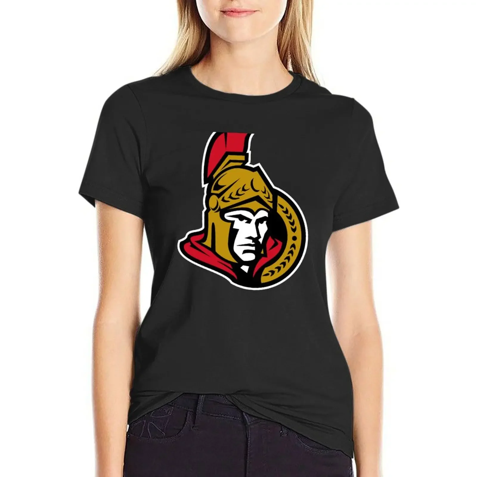 

senators-ottawa T-Shirt aesthetic clothes summer top oversized white t shirts for Women