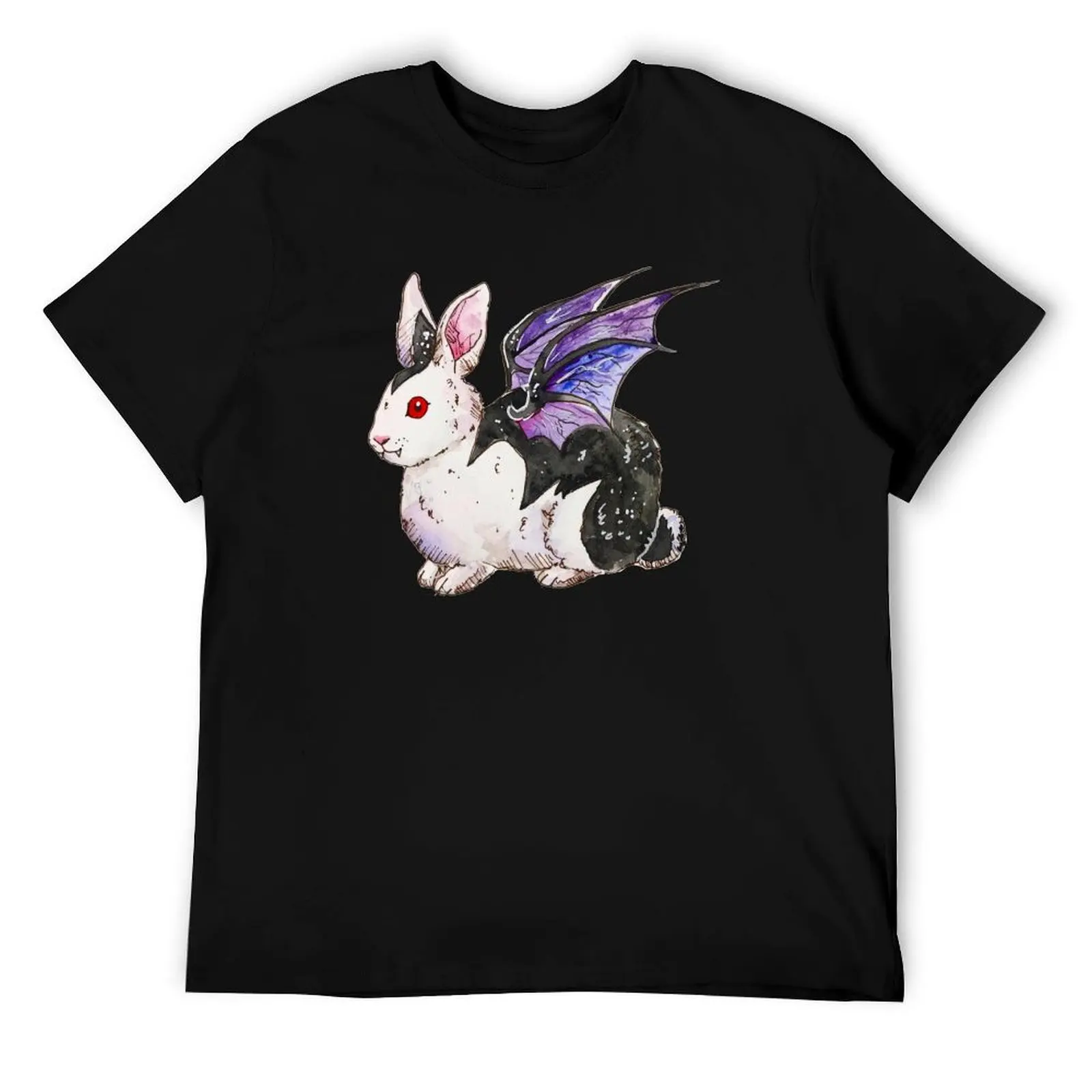 

Vampire Bat Bunnicula Bunny Rabbit T-Shirt cotton t shirts man 100% man t shirt graphic T-Shirt
