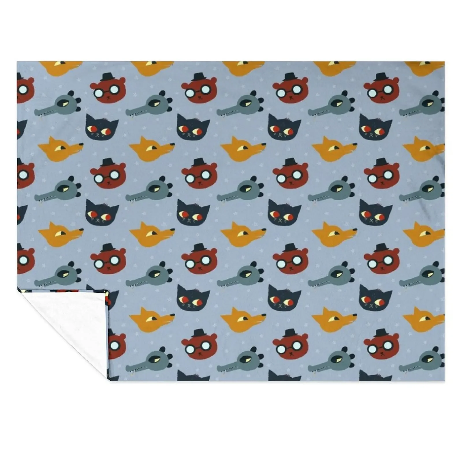 

Night in the Woods - Repeat Pattern Throw Blanket Single Plaid on the sofa For Sofa Thin Travel Blankets