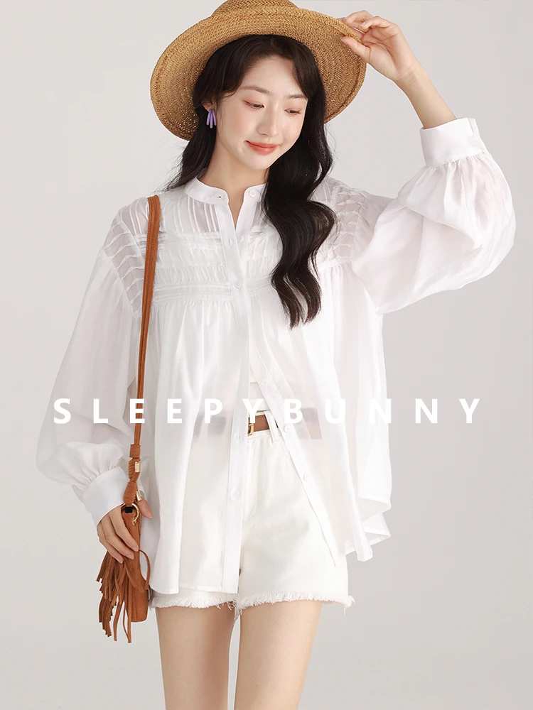 

Breathable Sun Protection Shirt Women Summer Lightweight Outdoor Long Sleeve Blouse Loose Fit Casual UV Blocking Cover Up Top
