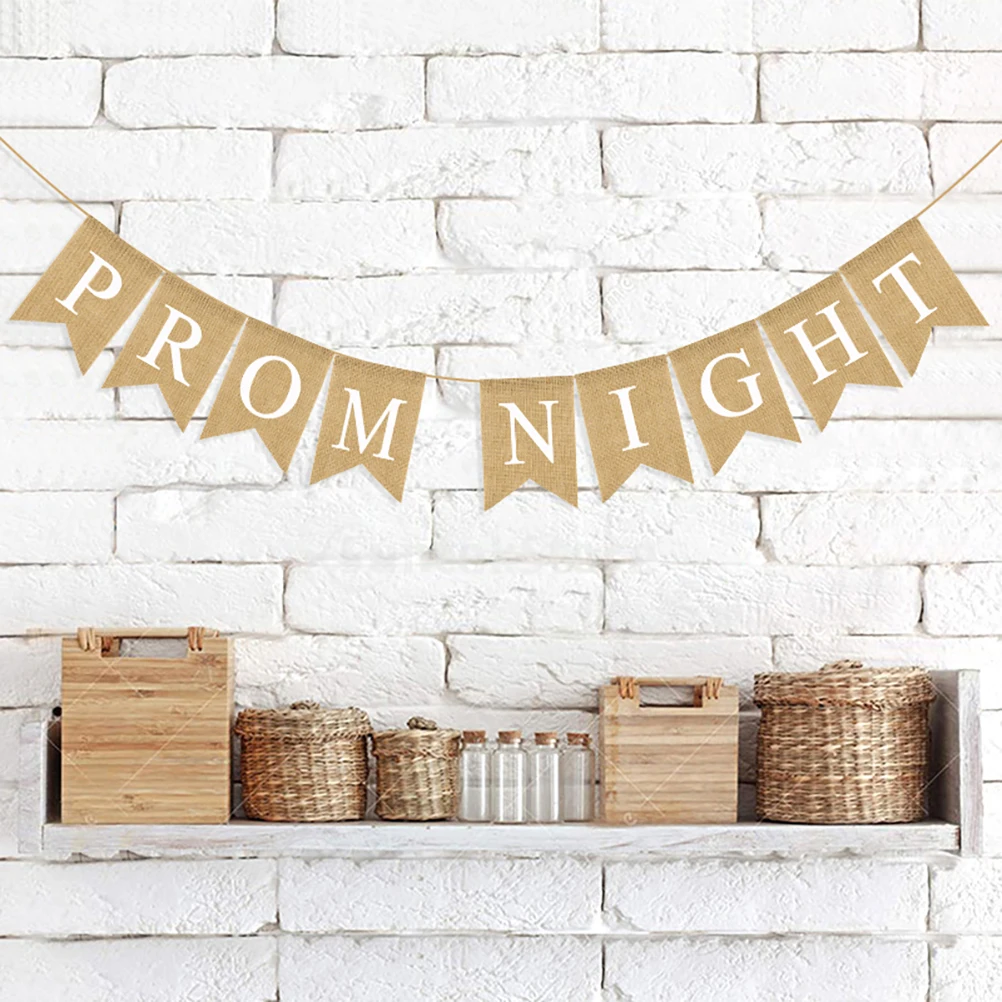 

Decoration Wedding Supplies Swallowtail Flag Linen Banner Decorative Party Bunting Dovetail for Bride