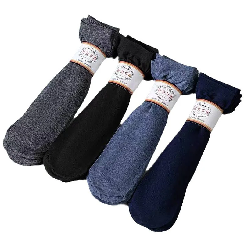 10 Pasang Kaus Kaki Pria Musim Panas Semi Tipis, Kaus Kaki Bisnis Kasual Solid, Kaus Kaki Lembut Bernapas, Kaus Kaki Pria