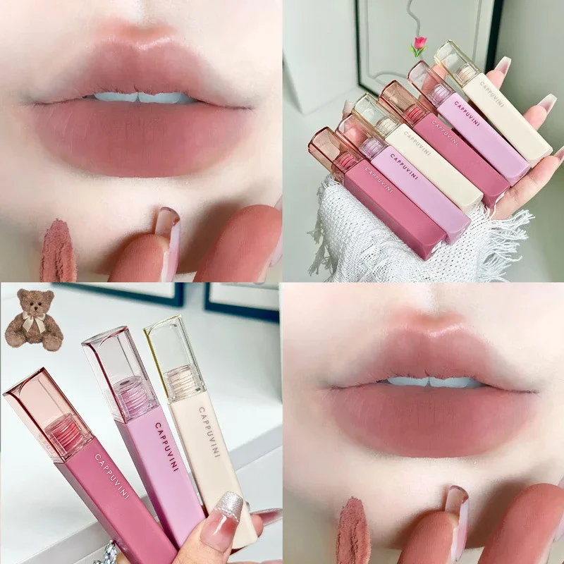 Dessert Lip Liner Rotante Lucidalabbra impermeabile Idratante Velluto opaco Smalto labbra Impermeabile Non marmorizzazione Trucco labbra naturali