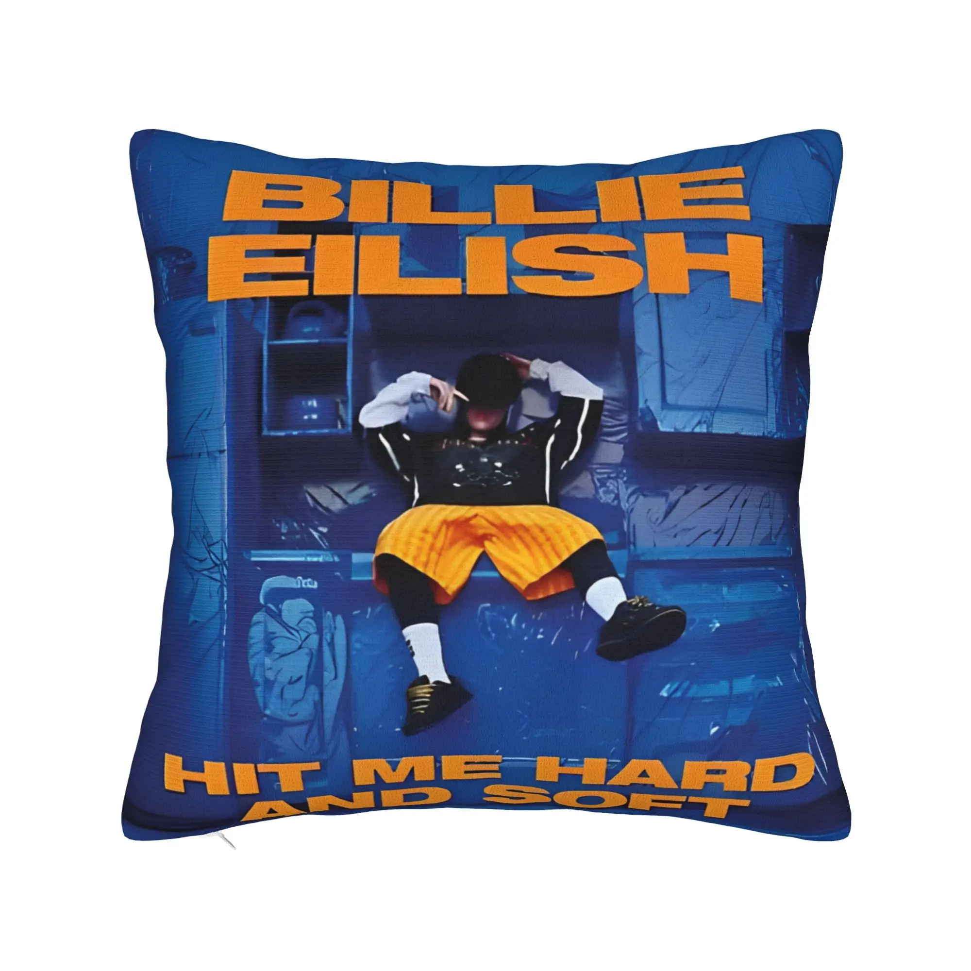 Hit Me Hard and Soft Billies Pillowcase Double-sided Printing Cushion Cover Decor  Pillow Case Cover Home Zippered 45*45cm