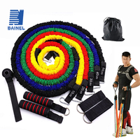 11 Pcs/Set Resistance Bands Crossfit Training Exercise Workout Equipment Yoga Tubes Pull Rope Rubber Expander Elastic Fitness