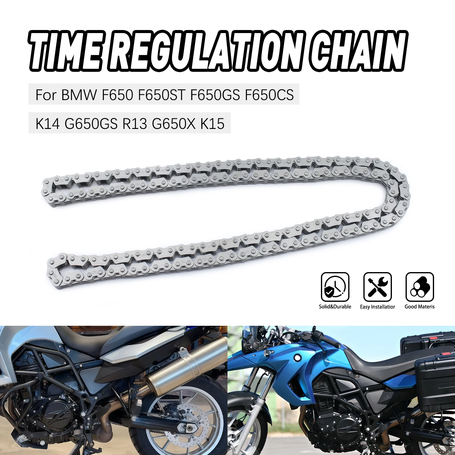 

Motorcycle Crankshaft Cam Timing Chain Engine For BWM F650GS F700GS F800GS F800GT F800R F800S 11317690475 Motorcycle