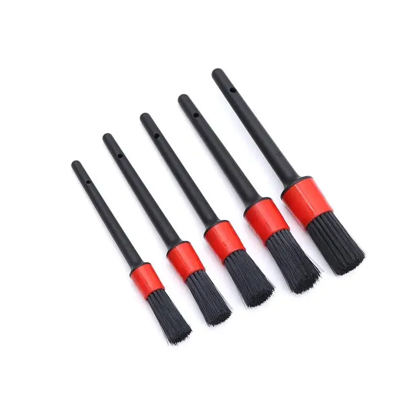 6 قطعة فرشاة التفاصيل الداخلية الخارجية للسيارة فرشاة شعر الخنزير الخشن لتنظيف السيارات أدوات التفاصيل فرشاة تنظيف لوحة القيادة #5