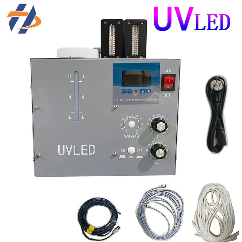 

UV LED Curing Light For UV ink Flatbed Printer Advertising Printing Photo 395NM UV Lamp Water Cooling System 2PCS 6015