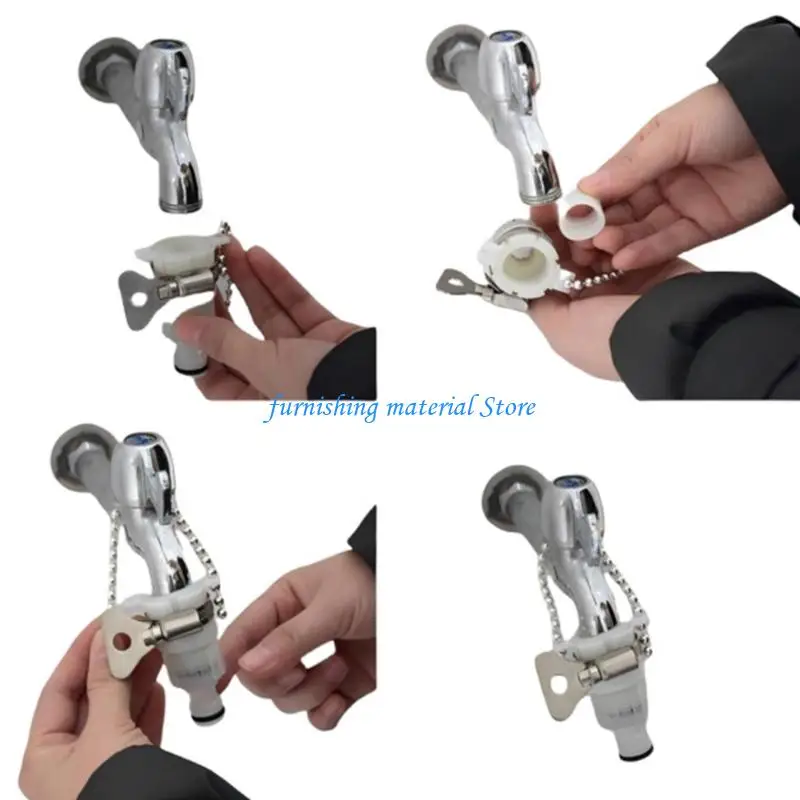 Y5GD Universal Tap Connector Water Faucet Adapter Quick Connecting Fitting Water Faucet Coupler For Easy Plumbing Enduring