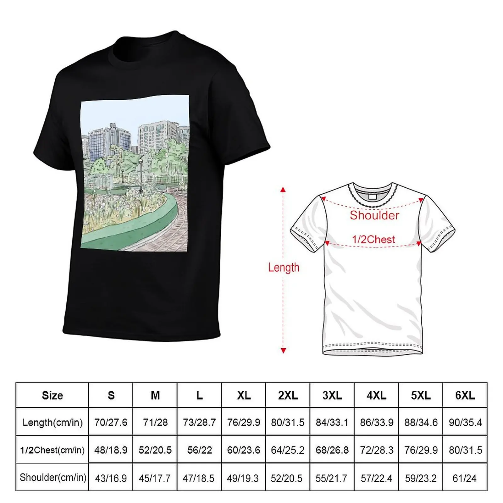 Ilsan Lake Park, Korea T-Shirt tops blanks mens t shirts pack