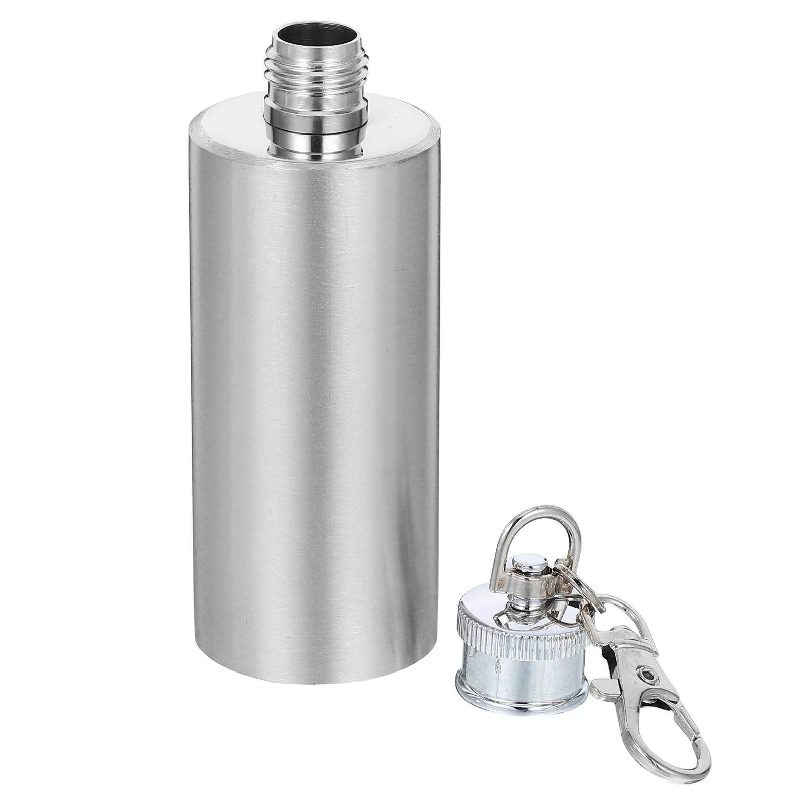 

Stainless Steel Mini 2 Oz Pocket Hip Flask Keychain Portable Outdoor Camping Hiking Travel Small Wine Bottle Flask