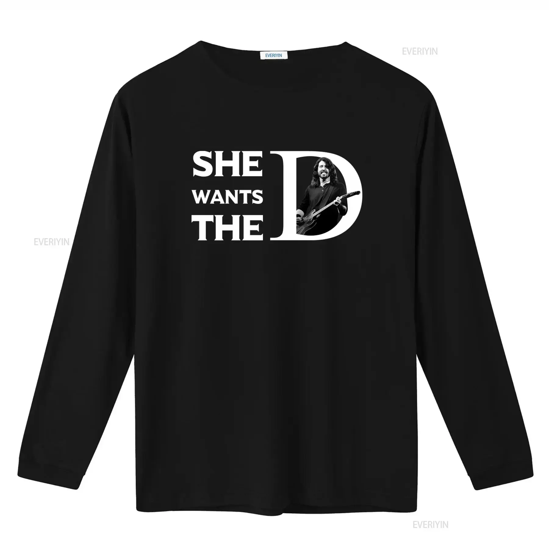 Dave Grohl She Wants The D Rock T shirt for Stylish Musician Print vintage Washed Versatile homme Casual Top For Everyday Wear