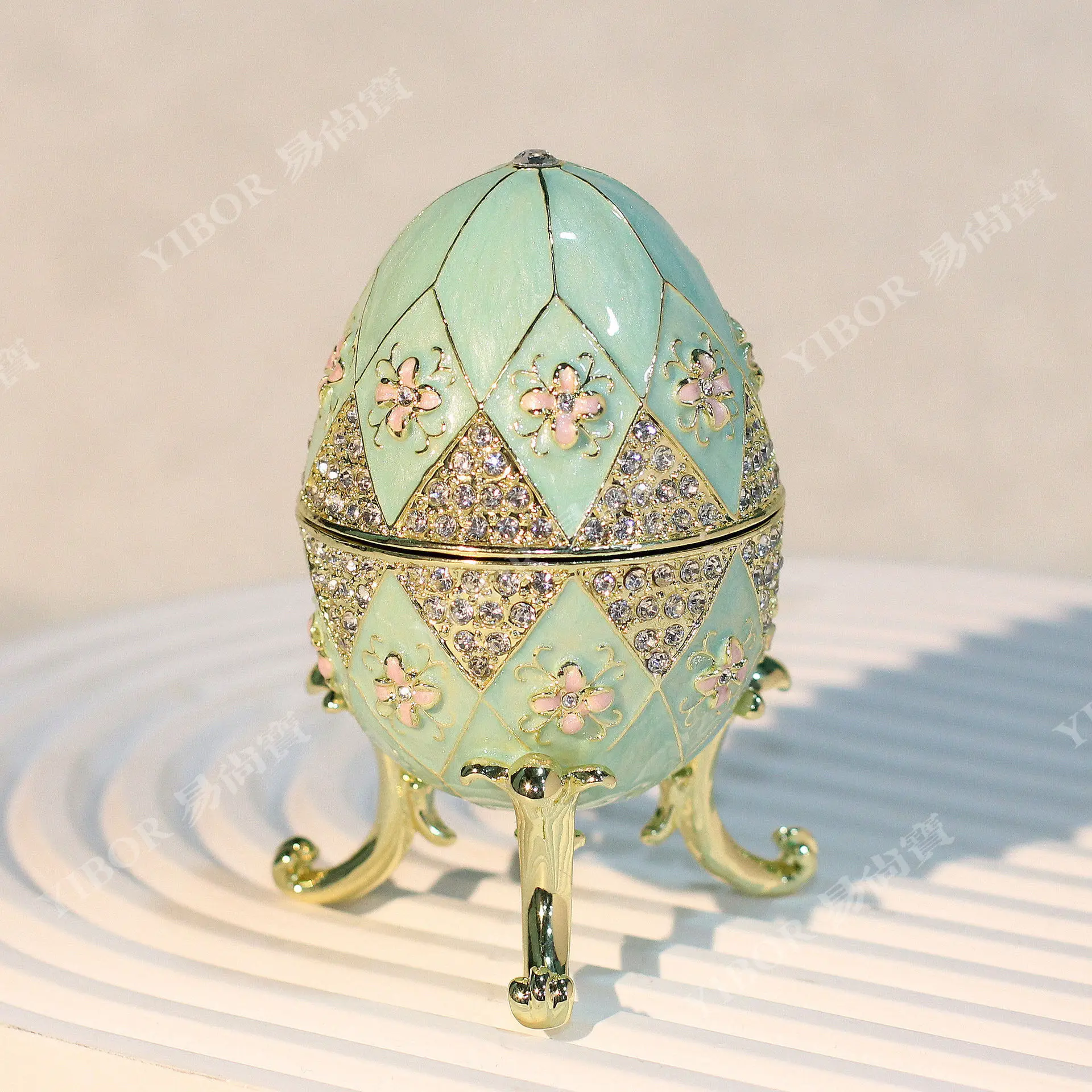 

Yishangbao enamel jewelry box new Russian Easter egg creative small ornament European and American cross-border hot-selling