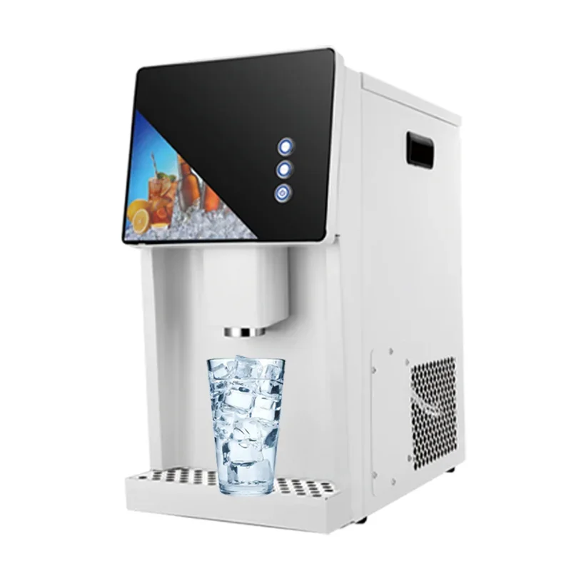 Profession Chewable Ice Machine Kitchen Small-Scale Ice Cube Machine