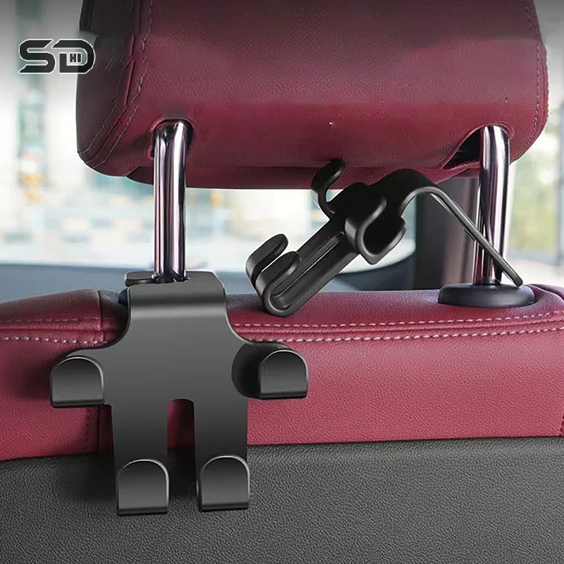 4PCS Handbag Purse Coat DIY Accessories Car Seat Headrest Hook Mobile Phone Holder In Car Vehicle Universal Phone Stander