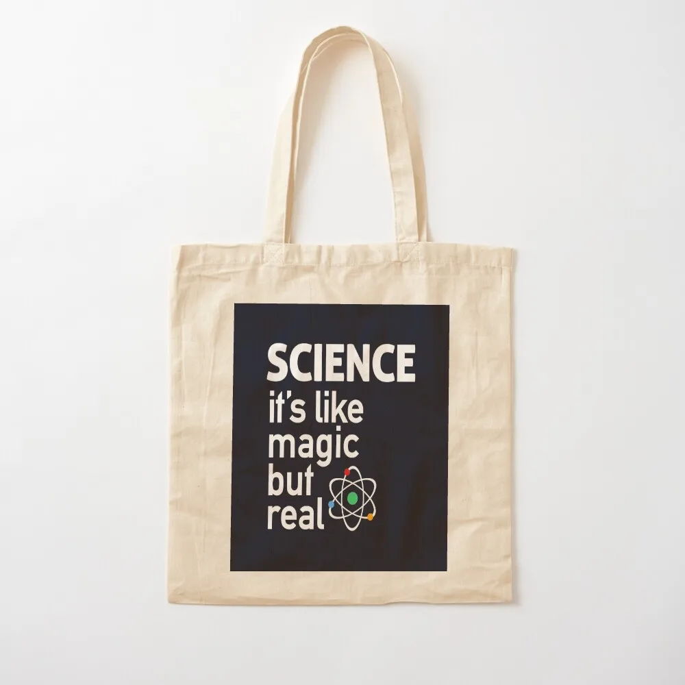 العلوم: إنه مثل السحر، ولكن حقيبة حمل حقيقية قابلة للطي وقابلة لإعادة الاستخدام حقائب يد نسائية حقيبة قماش مخصصة شعار التسوق #2