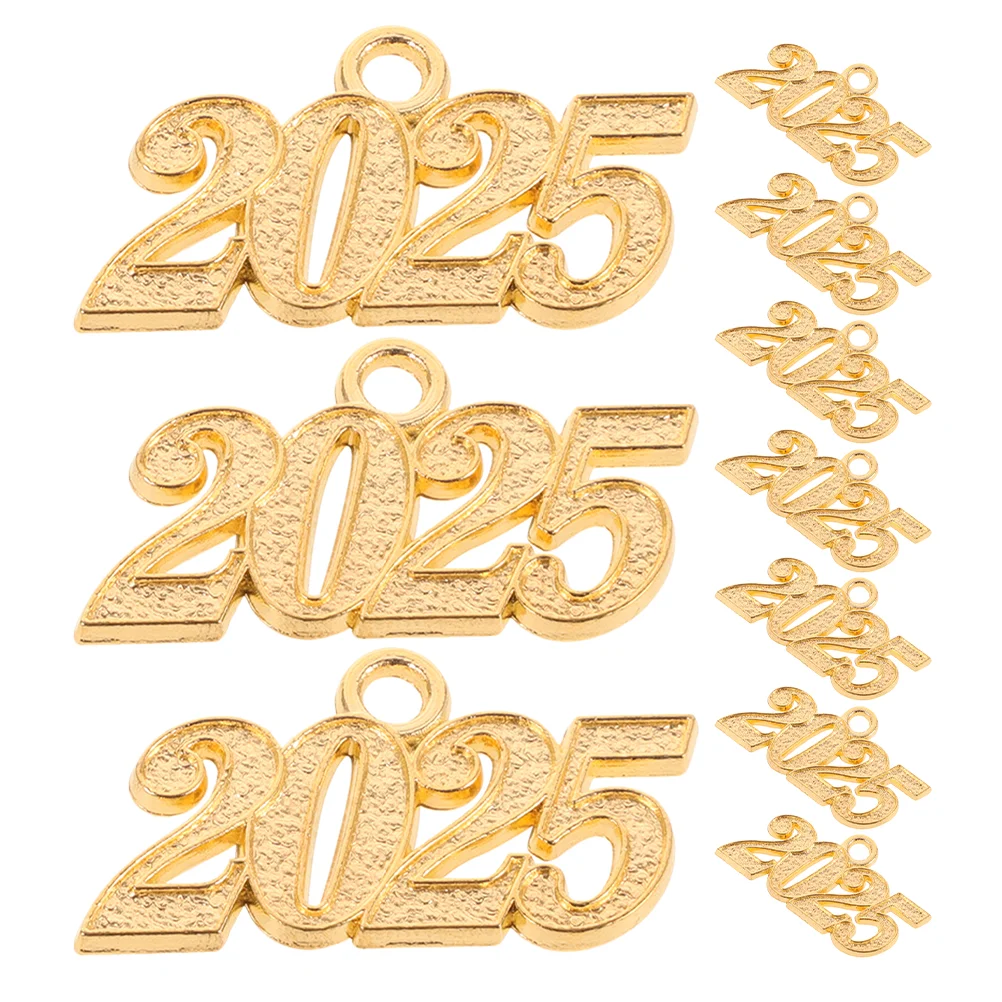 

20 Pcs Graduation Cap Charm 2025 Jewelry Charms Pendant New Year Earrings Making Findings Zinc Alloy for DIY Craft