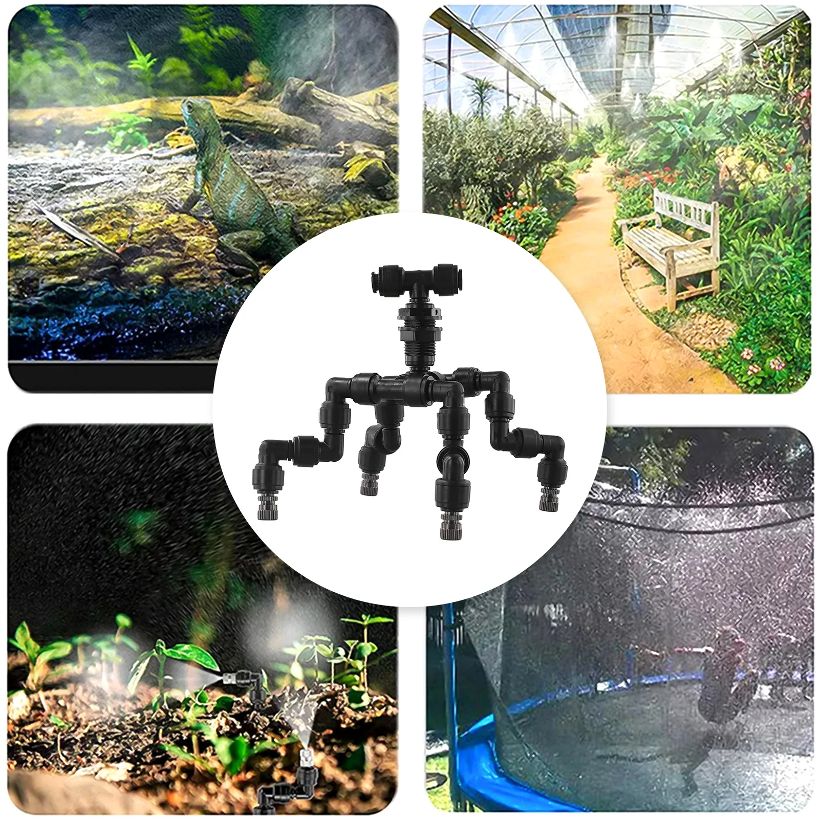 หัวฉีดพ่นหมอกพลาสติกสีดำ หมุนไ - Misting Nozzle Reptile บทวิจารณ์และราคา