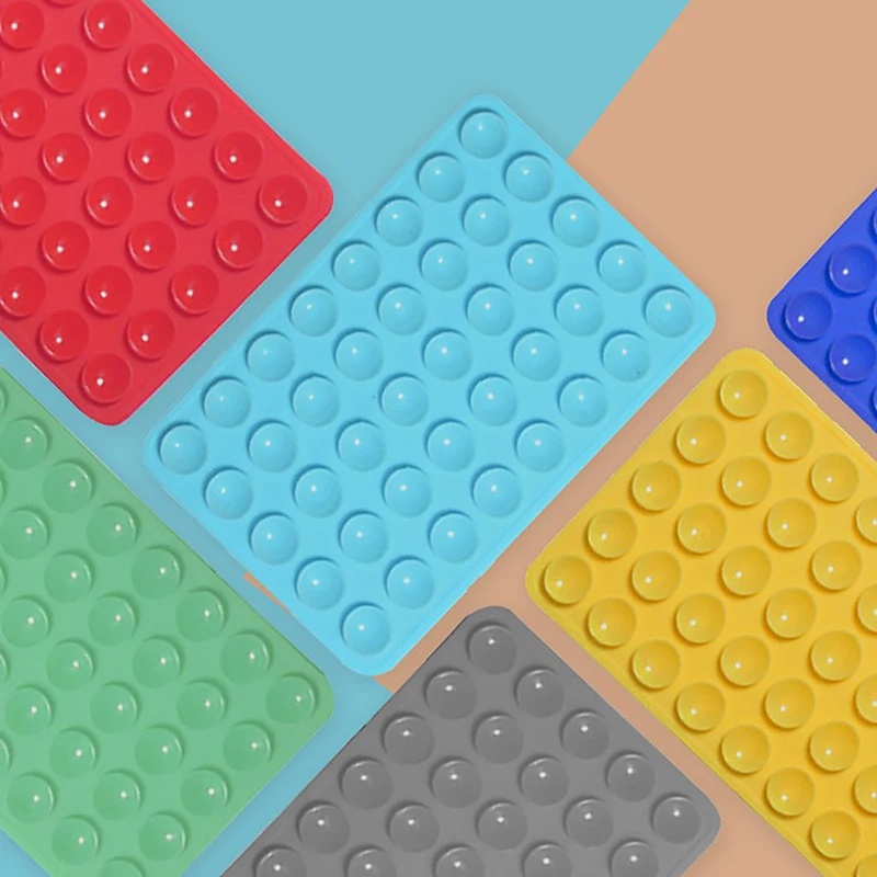 1PCS Square Thickened Silicone 40 Suction Cup Holders Stand For Mobile Phones Tablet Suction Bracket Anti Slip Navigation Mount