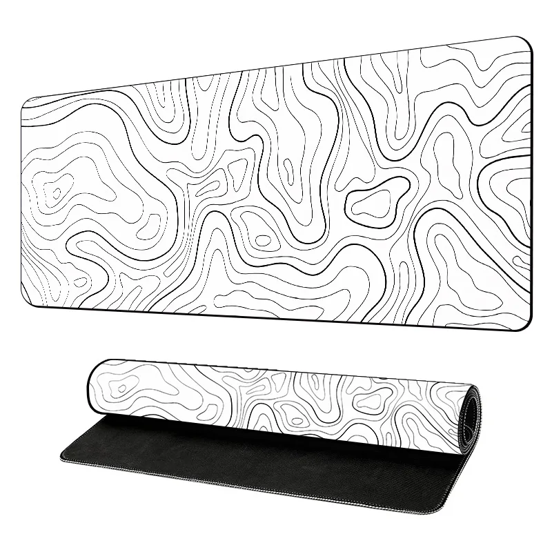 Extra Large Mouse Mat for Professional Gamers - Stitched Border Design Anti-Slip Rubber Backing Low Friction Surface Compatibl