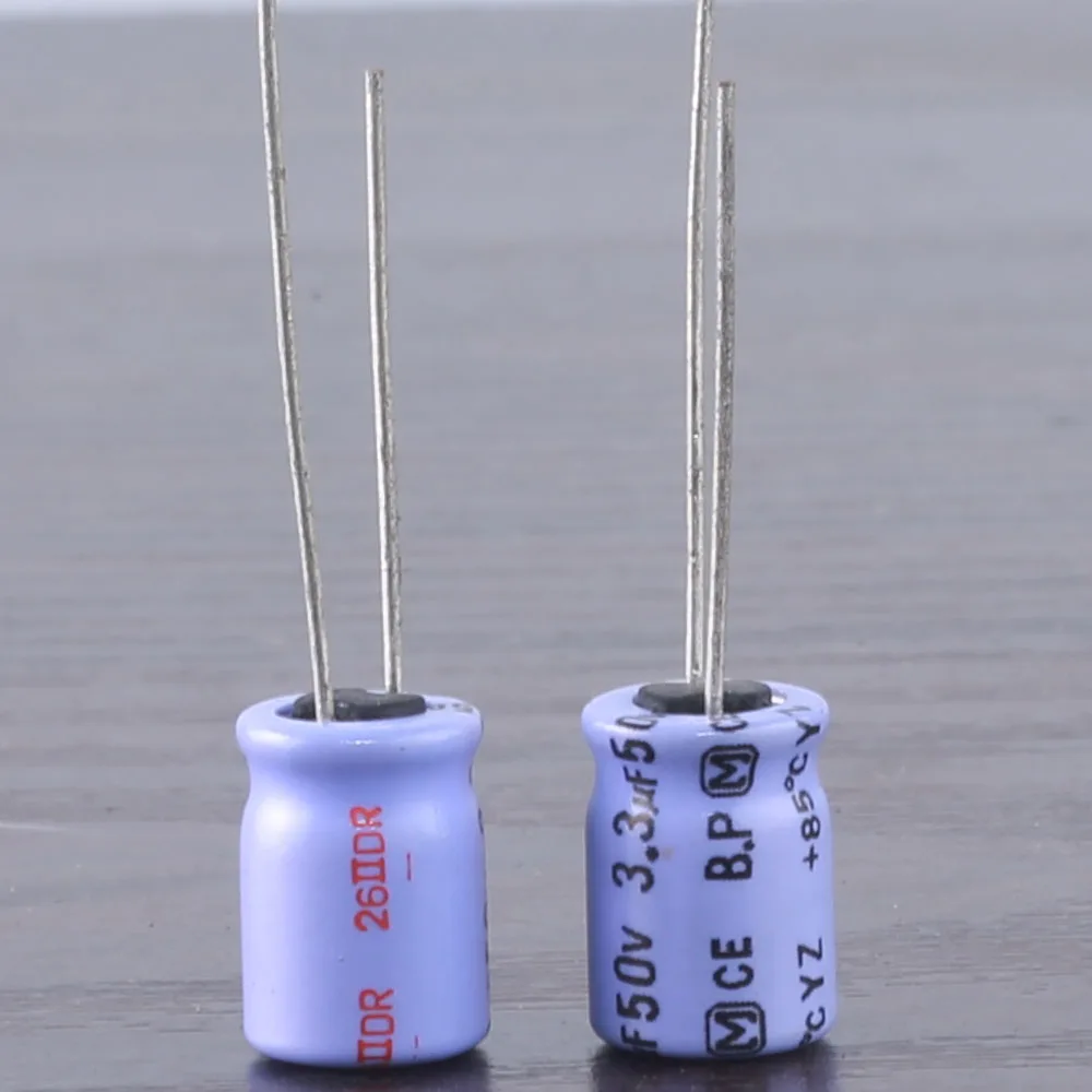 10pcs panasonic BP 3.3mfd 50v 3.3uf electrolytic Capacitor 8*12mm 85°C