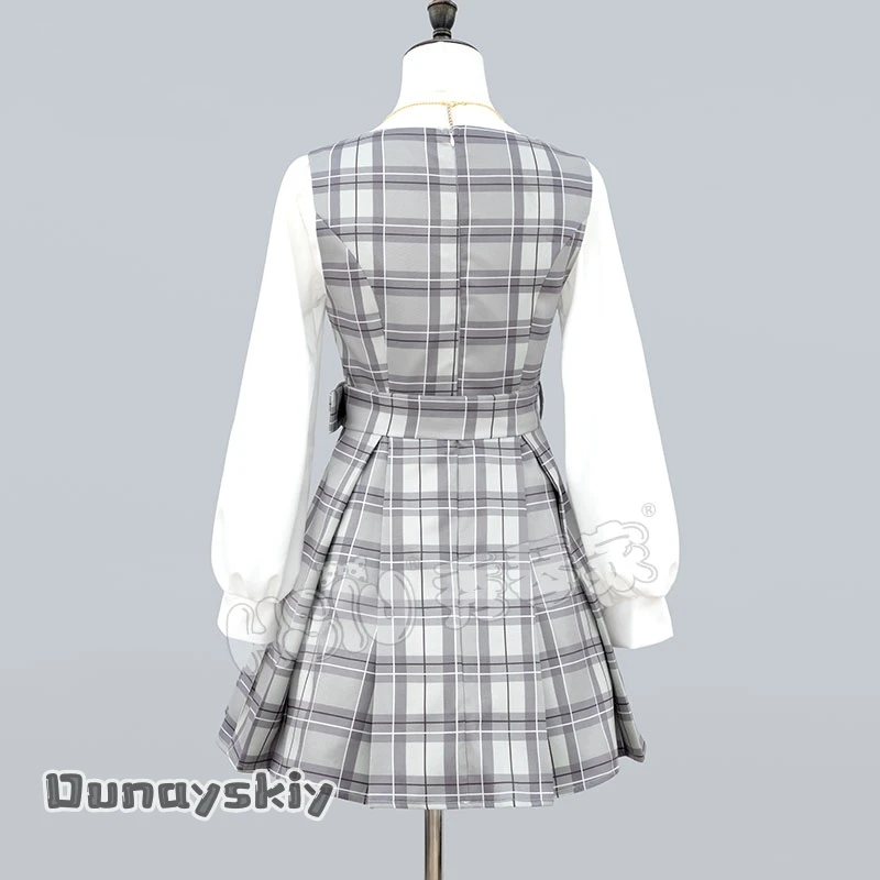 أنون شيهايا تأثيري حلي الصيف منقوشة فحص لوليتا فستان الشمس أنيمي بانج حلم انها MyGO لعب الأدوار الدعاوى فساتين حريمي