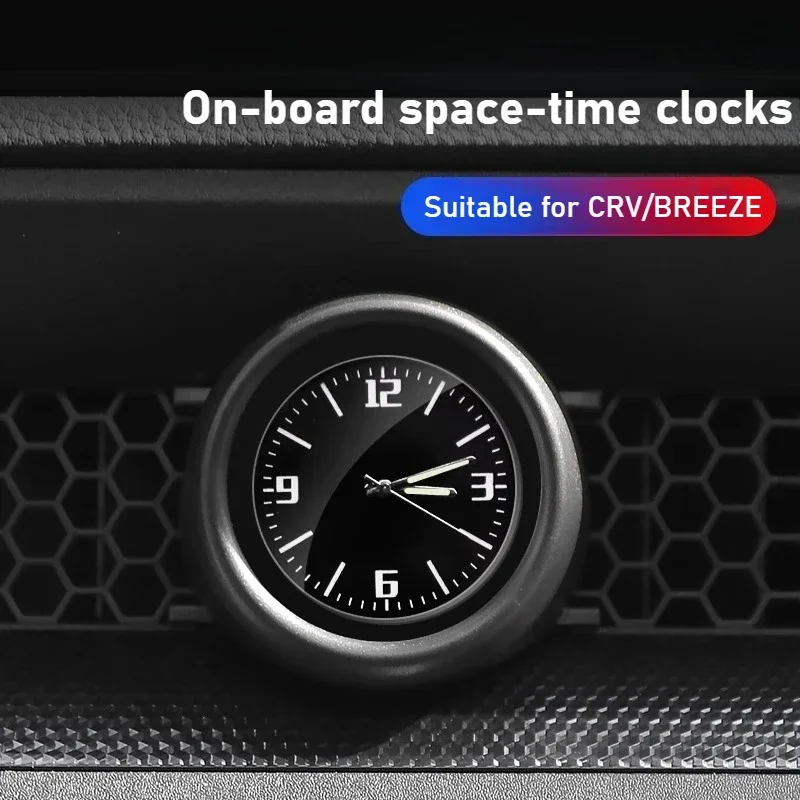 

For Honda CRV CR-V BREEZE 2023 2024 2025 Car Central Control Clocks AC Air Outlet Quartz Watch Interior Decorative Accessories